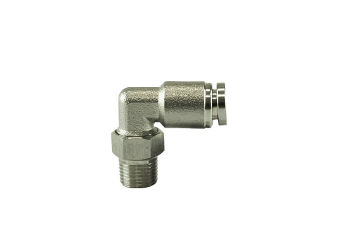 1/8" NPT to 1/4" PTC 90º - Pushloc Fitting Stainless Steel