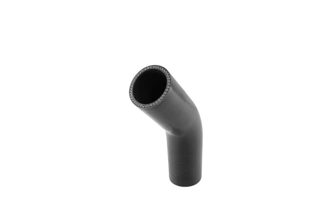 Silicon 45 Degree Silicon Hose - Elbow 1.75" (Black)